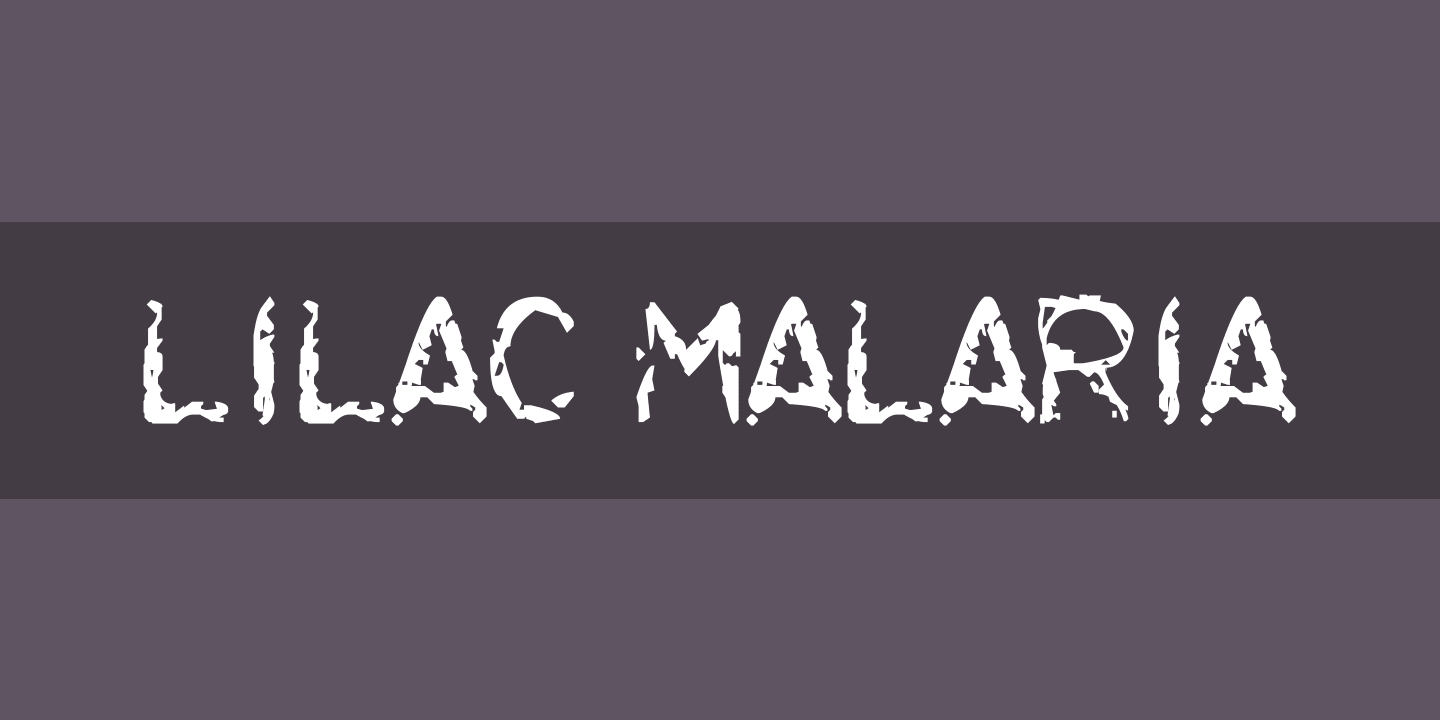 Beispiel einer Lilac Malaria Regular-Schriftart